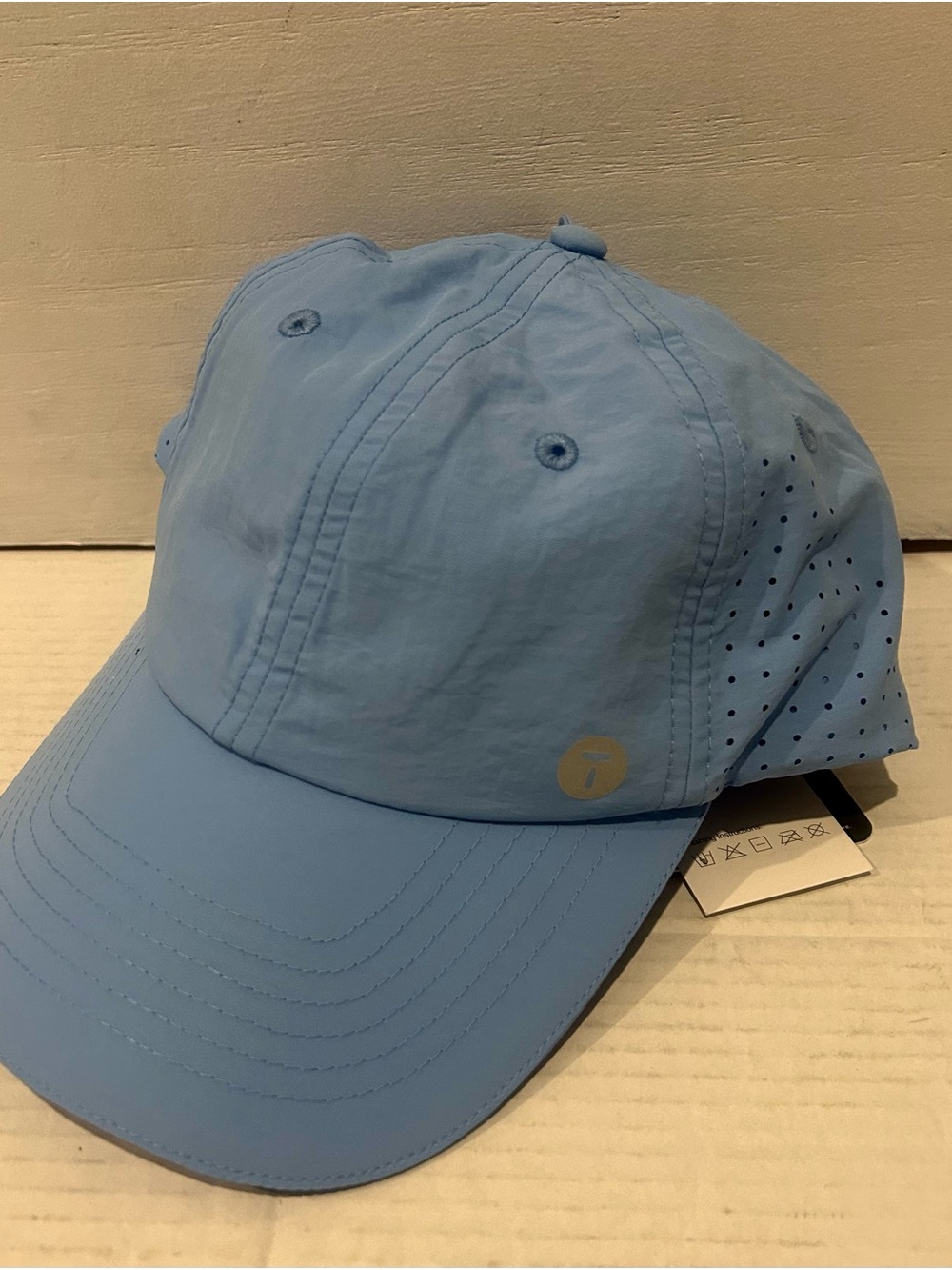 Light Blue Performance Cap with Ventilation - Top Ex